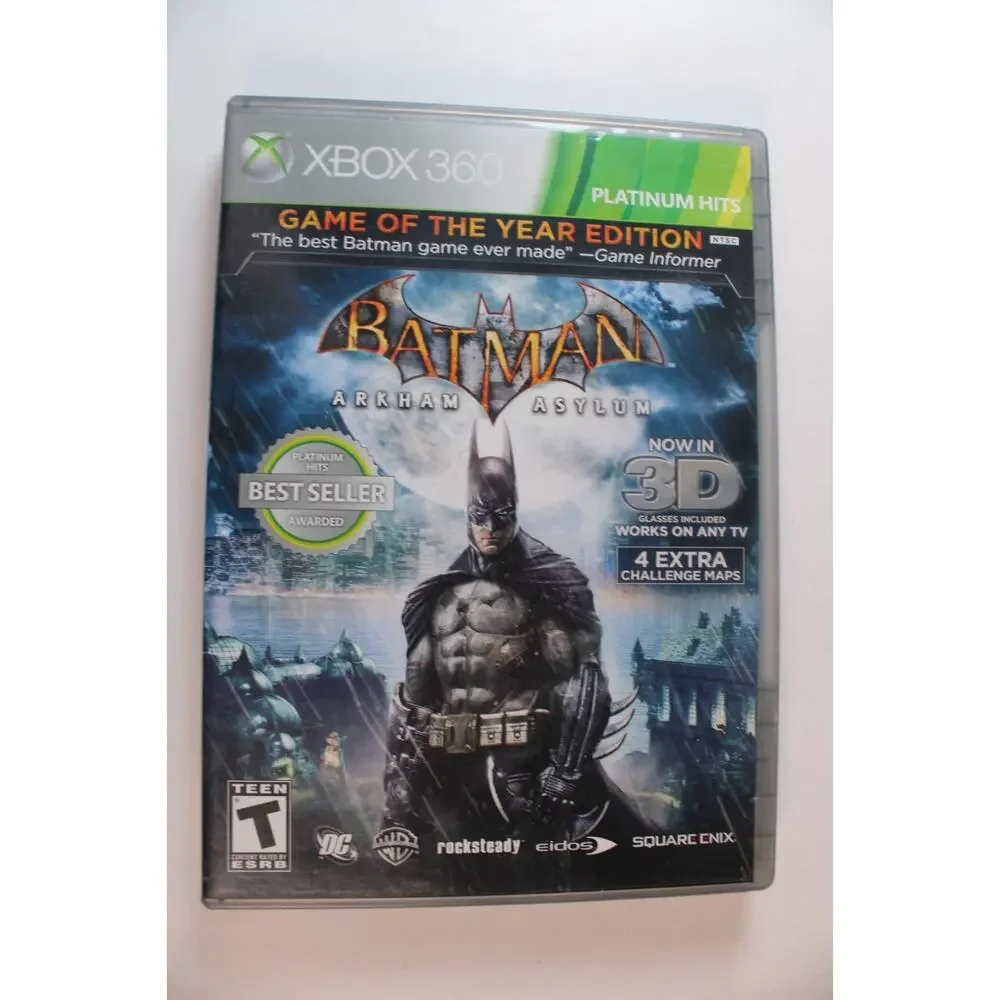 Batman: Arkham Asylum Game of the Year Edition (Xbox 360) Complete Tested